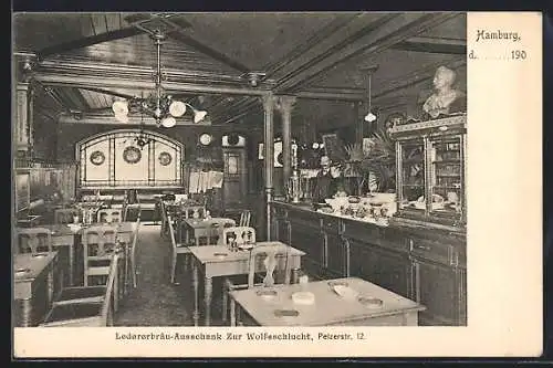 AK Hamburg, Gasthaus zur Wolfsschlucht, Pelzerstrasse 12