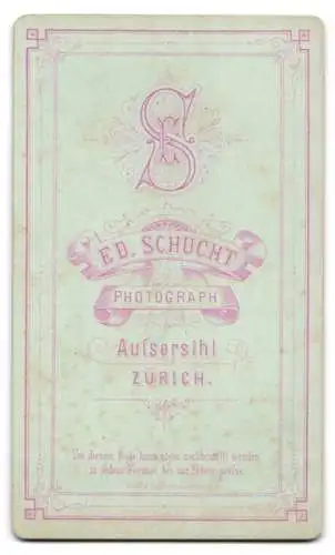 Fotografie Ed. Schucht, Zürich, Porträt eines jungen Mannes