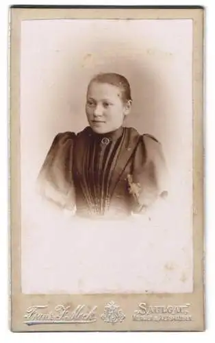 Fotografie Franz Meck, Saulgau, Porträt einer Frau