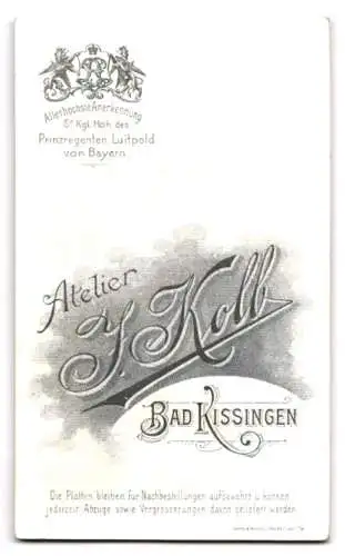 Fotografie J. Kolb, Bad Kissingen, Salinenstr. 19, Porträt eines Kindes