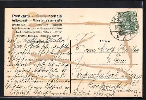 AK Kriegsschiff S. M. S. Weissenburg des Ostasiengeschwaders