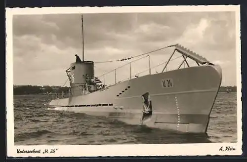 AK Unterseeboot U 26 vor der Küste
