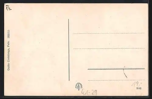 AK Kriegsschiff S. M. S. Erzherzog Friedrich auf hoher See