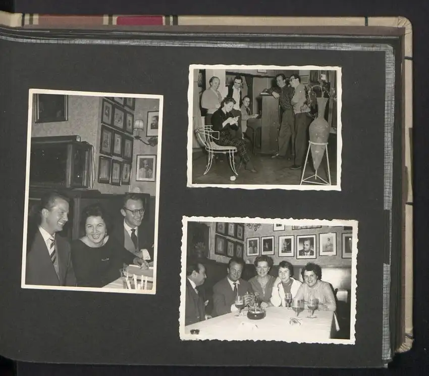 Fotoalbum mit 105 Fotografien, Opernsänger Rudolf Schock, Privataufnahmen und Bühnenauftritte 1