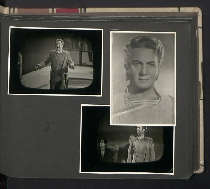 Fotoalbum mit 105 Fotografien, Opernsänger Rudolf Schock, Privataufnahmen und Bühnenauftritte 13