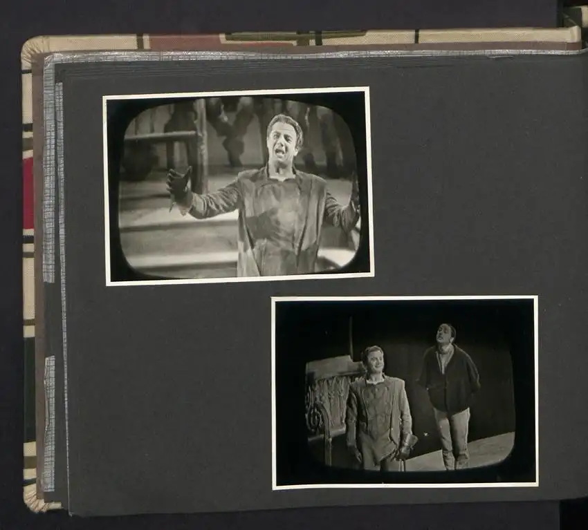 Fotoalbum mit 105 Fotografien, Opernsänger Rudolf Schock, Privataufnahmen und Bühnenauftritte 14