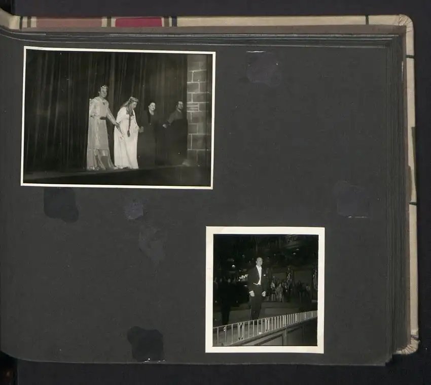 Fotoalbum mit 105 Fotografien, Opernsänger Rudolf Schock, Privataufnahmen und Bühnenauftritte 17