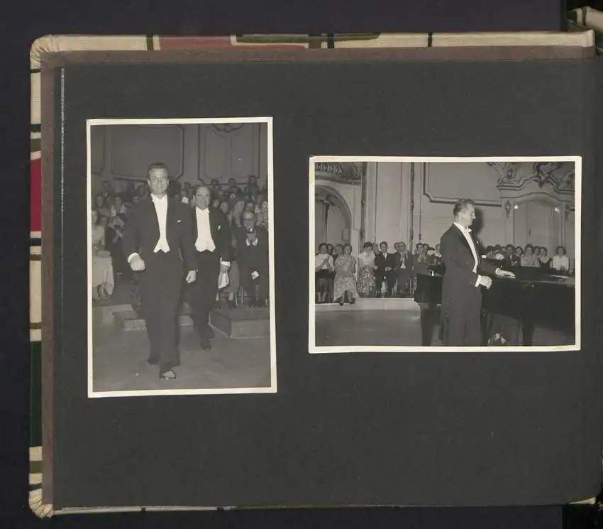 Fotoalbum mit 105 Fotografien, Opernsänger Rudolf Schock, Privataufnahmen und Bühnenauftritte 2