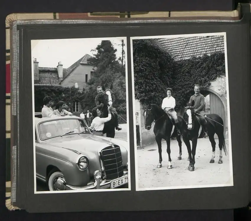 Fotoalbum mit 105 Fotografien, Opernsänger Rudolf Schock, Privataufnahmen und Bühnenauftritte 28