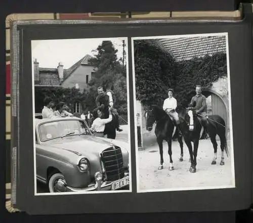 Fotoalbum mit 105 Fotografien, Opernsänger Rudolf Schock, Privataufnahmen und Bühnenauftritte