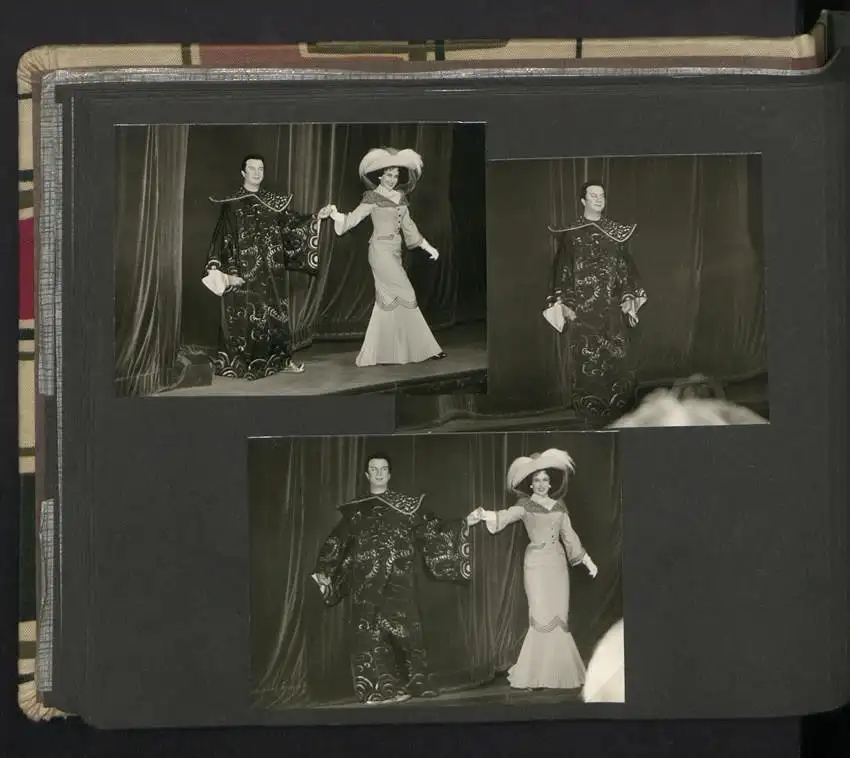 Fotoalbum mit 105 Fotografien, Opernsänger Rudolf Schock, Privataufnahmen und Bühnenauftritte 30
