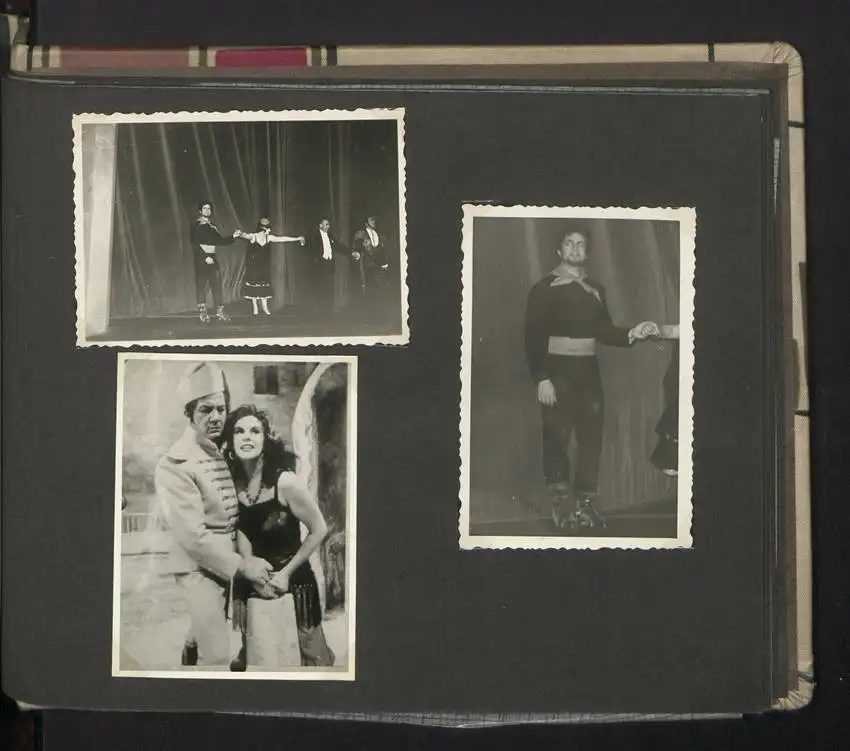 Fotoalbum mit 105 Fotografien, Opernsänger Rudolf Schock, Privataufnahmen und Bühnenauftritte 33