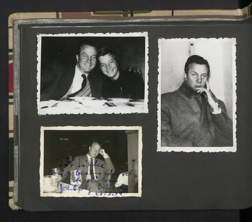 Fotoalbum mit 105 Fotografien, Opernsänger Rudolf Schock, Privataufnahmen und Bühnenauftritte 36