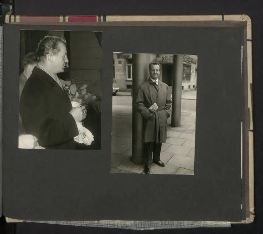Fotoalbum mit 105 Fotografien, Opernsänger Rudolf Schock, Privataufnahmen und Bühnenauftritte 39