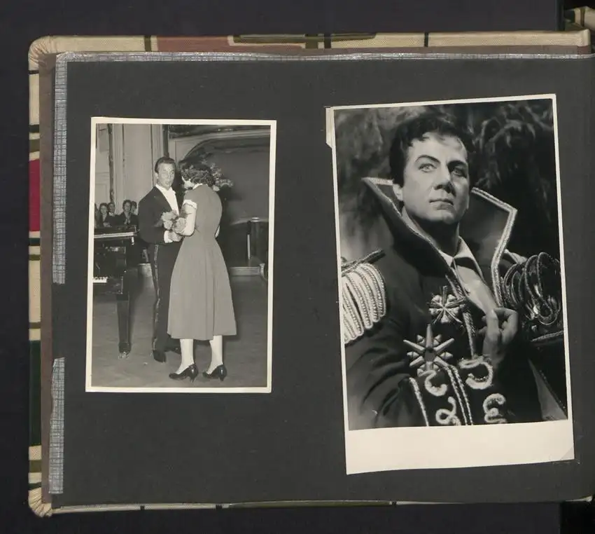 Fotoalbum mit 105 Fotografien, Opernsänger Rudolf Schock, Privataufnahmen und Bühnenauftritte 4