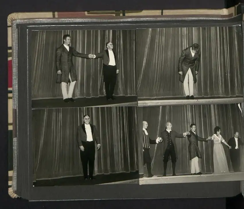Fotoalbum mit 105 Fotografien, Opernsänger Rudolf Schock, Privataufnahmen und Bühnenauftritte 40