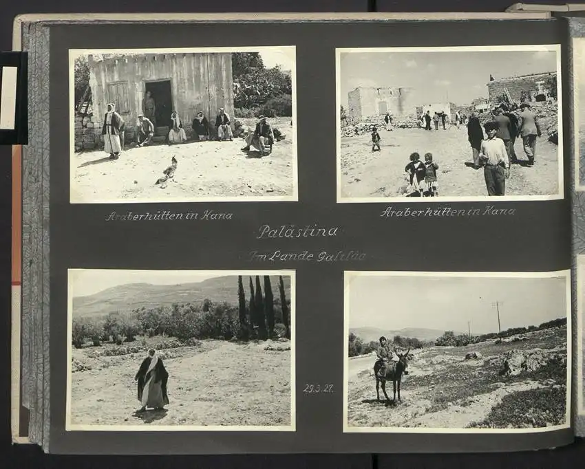 Fotoalbum mit 154 Fotografien, Ansicht Palästina, Orientreise 1937 Conte di Savoia, Ägypten, Haifa, Nazareth, Gizeh 0