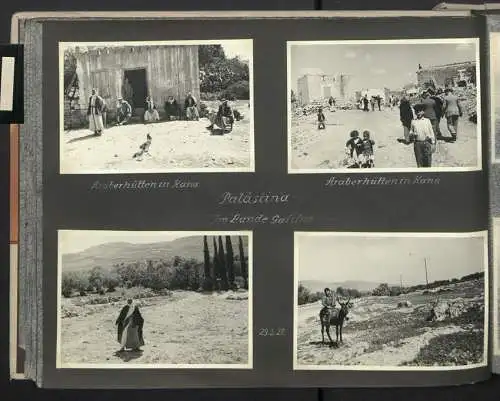 Fotoalbum mit 154 Fotografien, Ansicht Palästina, Orientreise 1937 Conte di Savoia, Ägypten, Haifa, Nazareth, Gizeh