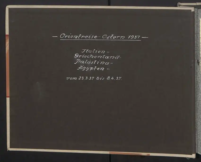 Fotoalbum mit 154 Fotografien, Ansicht Palästina, Orientreise 1937 Conte di Savoia, Ägypten, Haifa, Nazareth, Gizeh 12