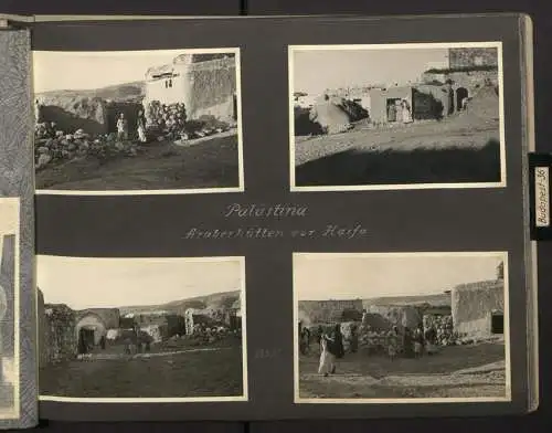 Fotoalbum mit 154 Fotografien, Ansicht Palästina, Orientreise 1937 Conte di Savoia, Ägypten, Haifa, Nazareth, Gizeh