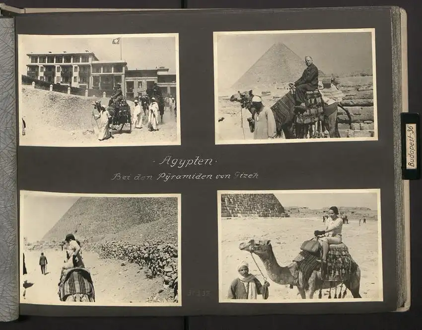 Fotoalbum mit 154 Fotografien, Ansicht Palästina, Orientreise 1937 Conte di Savoia, Ägypten, Haifa, Nazareth, Gizeh 19