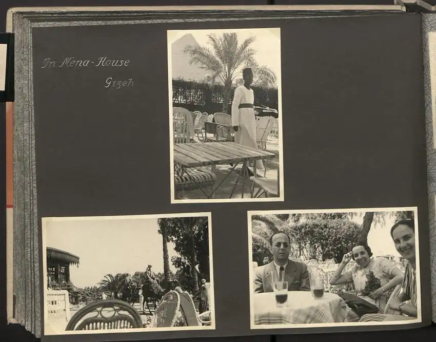 Fotoalbum mit 154 Fotografien, Ansicht Palästina, Orientreise 1937 Conte di Savoia, Ägypten, Haifa, Nazareth, Gizeh 24