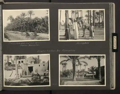 Fotoalbum mit 154 Fotografien, Ansicht Palästina, Orientreise 1937 Conte di Savoia, Ägypten, Haifa, Nazareth, Gizeh