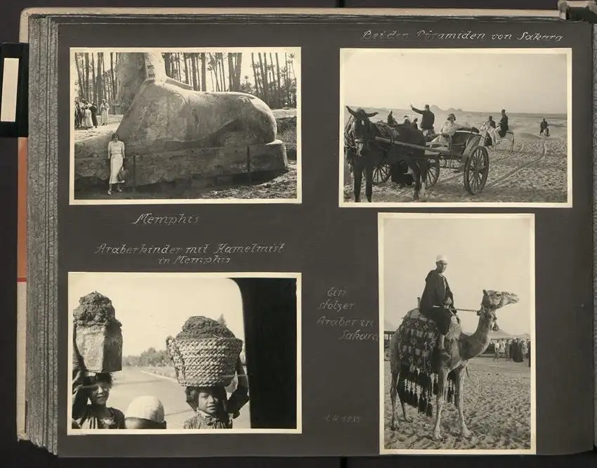 Fotoalbum mit 154 Fotografien, Ansicht Palästina, Orientreise 1937 Conte di Savoia, Ägypten, Haifa, Nazareth, Gizeh 26