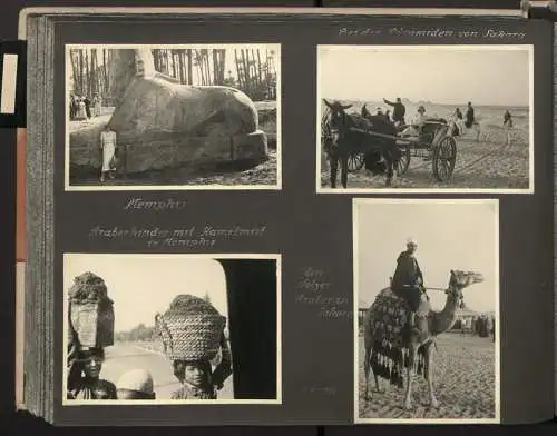 Fotoalbum mit 154 Fotografien, Ansicht Palästina, Orientreise 1937 Conte di Savoia, Ägypten, Haifa, Nazareth, Gizeh