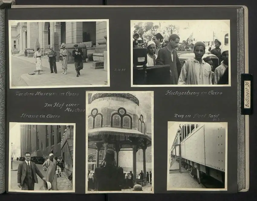 Fotoalbum mit 154 Fotografien, Ansicht Palästina, Orientreise 1937 Conte di Savoia, Ägypten, Haifa, Nazareth, Gizeh 29