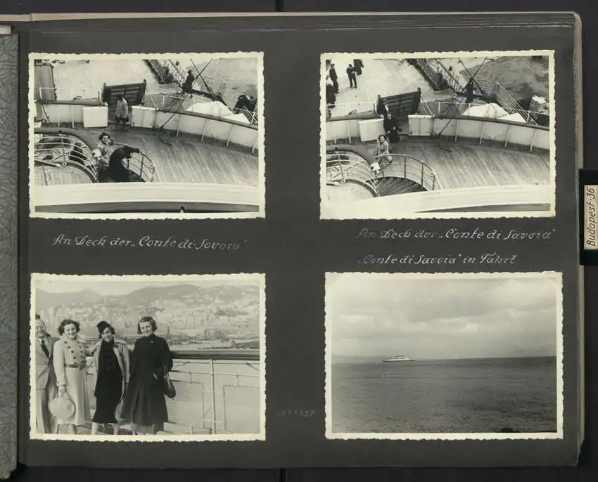 Fotoalbum mit 154 Fotografien, Ansicht Palästina, Orientreise 1937 Conte di Savoia, Ägypten, Haifa, Nazareth, Gizeh 3