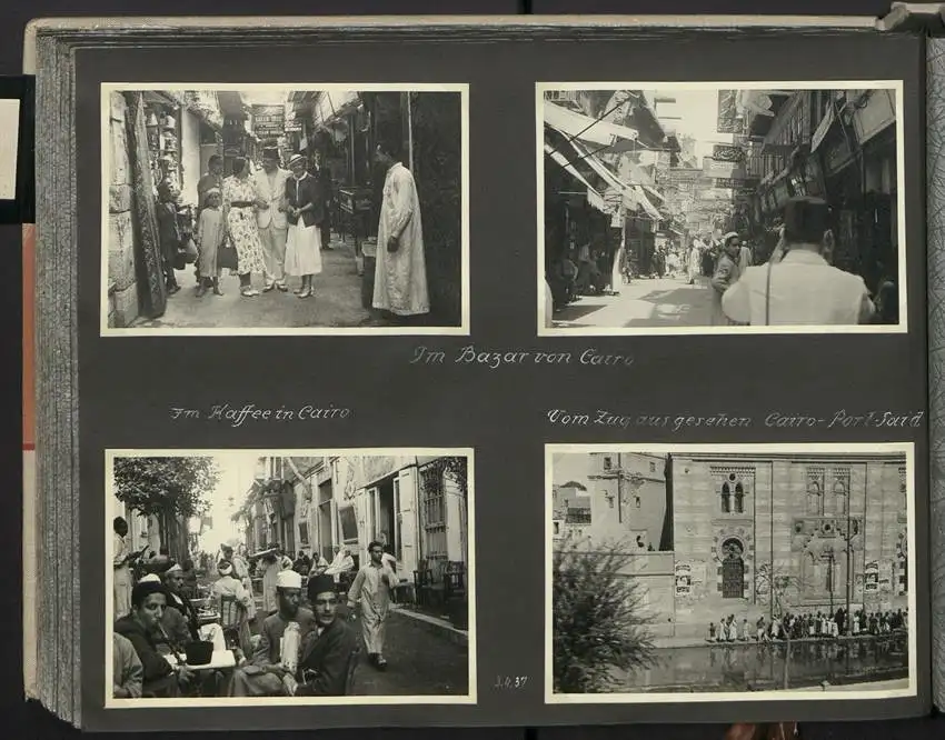Fotoalbum mit 154 Fotografien, Ansicht Palästina, Orientreise 1937 Conte di Savoia, Ägypten, Haifa, Nazareth, Gizeh 30