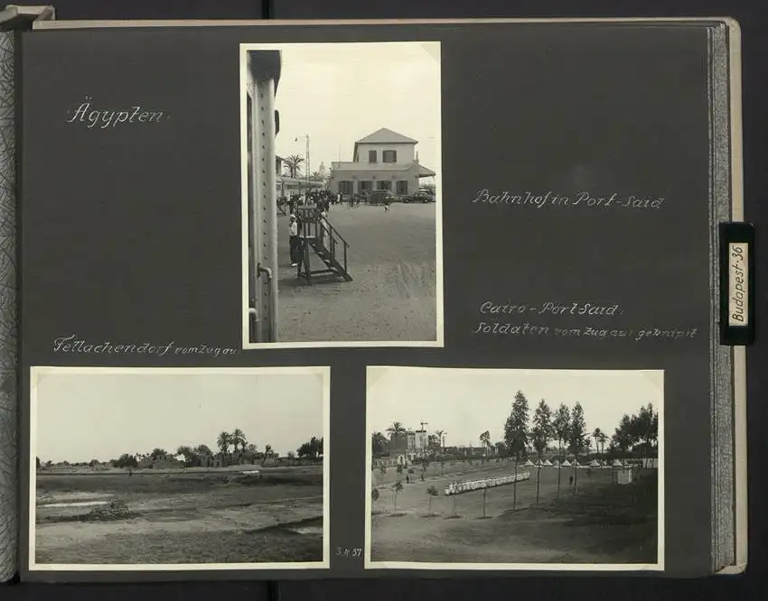 Fotoalbum mit 154 Fotografien, Ansicht Palästina, Orientreise 1937 Conte di Savoia, Ägypten, Haifa, Nazareth, Gizeh 31