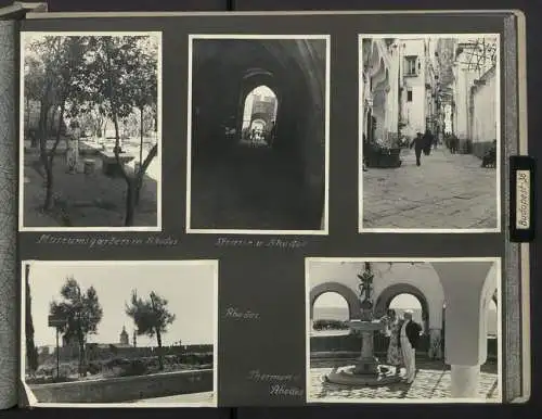 Fotoalbum mit 154 Fotografien, Ansicht Palästina, Orientreise 1937 Conte di Savoia, Ägypten, Haifa, Nazareth, Gizeh