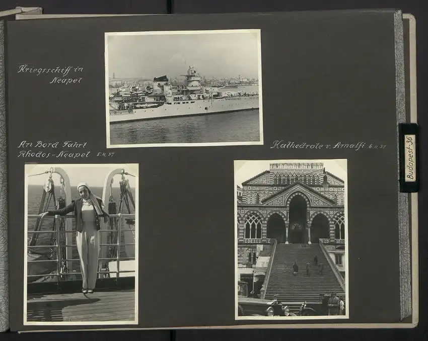 Fotoalbum mit 154 Fotografien, Ansicht Palästina, Orientreise 1937 Conte di Savoia, Ägypten, Haifa, Nazareth, Gizeh 35
