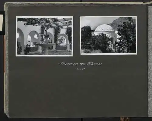 Fotoalbum mit 154 Fotografien, Ansicht Palästina, Orientreise 1937 Conte di Savoia, Ägypten, Haifa, Nazareth, Gizeh