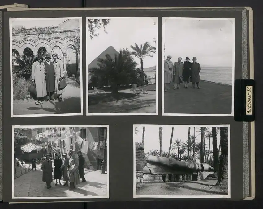 Fotoalbum mit 154 Fotografien, Ansicht Palästina, Orientreise 1937 Conte di Savoia, Ägypten, Haifa, Nazareth, Gizeh 37