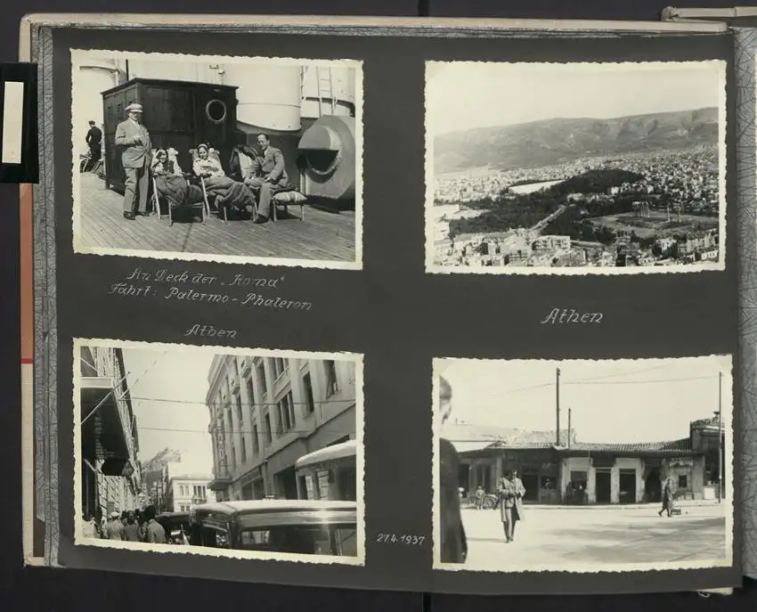 Fotoalbum mit 154 Fotografien, Ansicht Palästina, Orientreise 1937 Conte di Savoia, Ägypten, Haifa, Nazareth, Gizeh 6