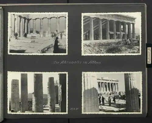 Fotoalbum mit 154 Fotografien, Ansicht Palästina, Orientreise 1937 Conte di Savoia, Ägypten, Haifa, Nazareth, Gizeh