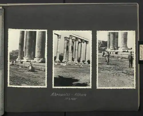 Fotoalbum mit 154 Fotografien, Ansicht Palästina, Orientreise 1937 Conte di Savoia, Ägypten, Haifa, Nazareth, Gizeh