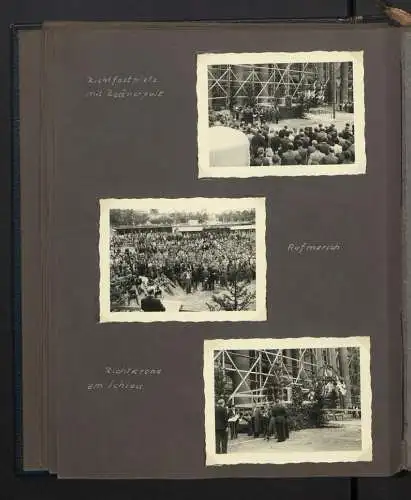 Fotoalbum mit 72 Fotografien, Ansicht Koblenz, Bau des Ledigenheim für das Alliierte Sicherheitsamt 1950, Bault. Sälzer