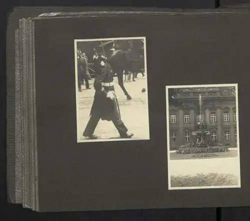 Fotoalbum mit 70 Fotografien, LZ 127 Graf Zeppelin in Berlin Tempelhof 1931, Trauerzug für Franz Lenk & Paul Anlauf