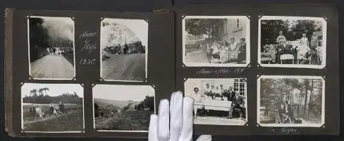 Fotoalbum mit 158 Fotografien, Ansicht Mauer / Pilchowice, Reise mit Motorrad D-Rad, Riesengebirge, Querseiffen 1930-32