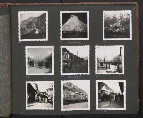 Fotoalbum mit 195 Fotografien, Ansicht Barcelona, Reise Schweiz-Spanien mit Autozug, Italien mit Grenze