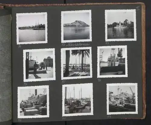 Fotoalbum mit 195 Fotografien, Ansicht Barcelona, Reise Schweiz-Spanien mit Autozug, Italien mit Grenze