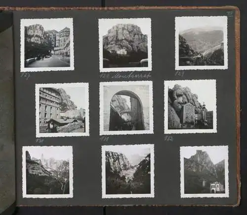 Fotoalbum mit 195 Fotografien, Ansicht Barcelona, Reise Schweiz-Spanien mit Autozug, Italien mit Grenze