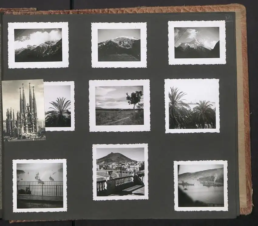 Fotoalbum mit 195 Fotografien, Ansicht Barcelona, Reise Schweiz-Spanien mit Autozug, Italien mit Grenze 18