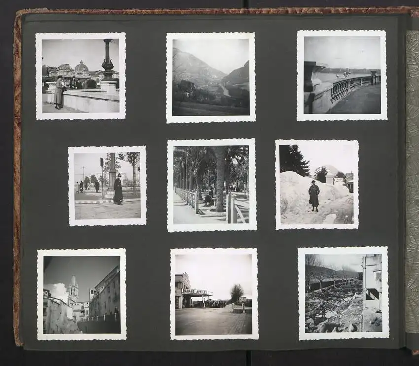 Fotoalbum mit 195 Fotografien, Ansicht Barcelona, Reise Schweiz-Spanien mit Autozug, Italien mit Grenze 19