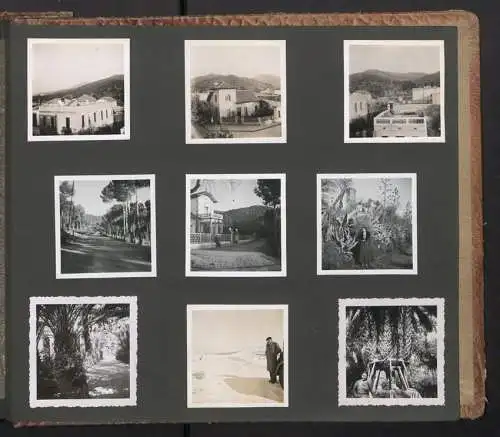 Fotoalbum mit 195 Fotografien, Ansicht Barcelona, Reise Schweiz-Spanien mit Autozug, Italien mit Grenze