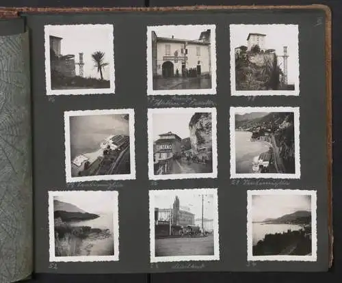 Fotoalbum mit 195 Fotografien, Ansicht Barcelona, Reise Schweiz-Spanien mit Autozug, Italien mit Grenze